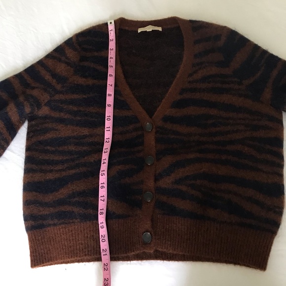 SÉZANE Angelina Jumper Brown / Navy Size S - Picture 5 of 12